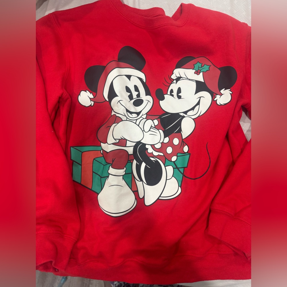 Disney Red Mickey Mouse Sweatshirt
